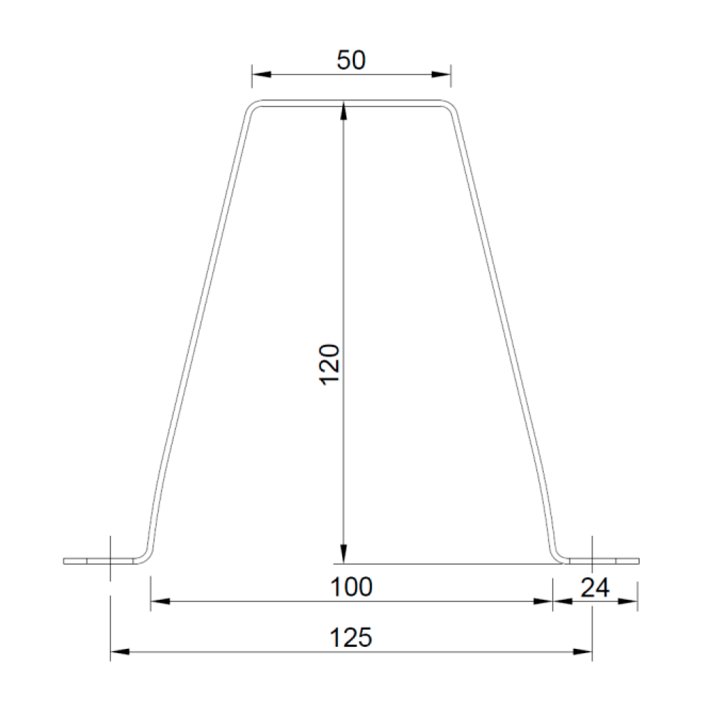 Perfil Omega 120 Estructural – Correa de Apoyo - GALVANIZADO - Imagen 2