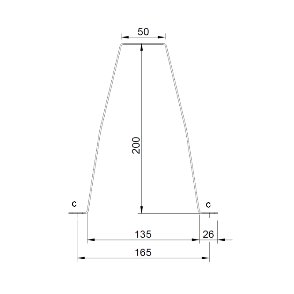 Perfil Omega 200 Estructural – Correa de Apoyo - GALVANIZADO - Imagen 2